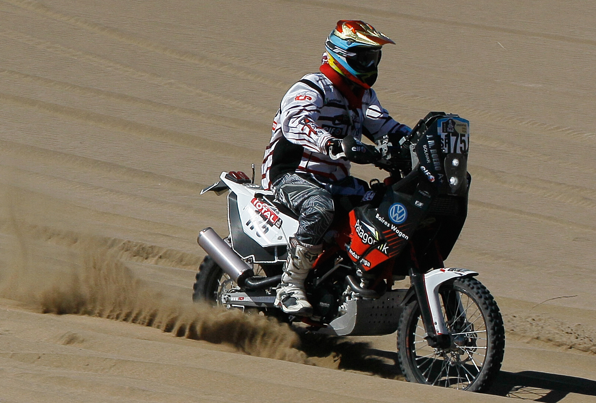 Rally Dakar 2012, 1η ημέρα: Δυστύχημα του μοτοσικλετιστή Jorge Boero